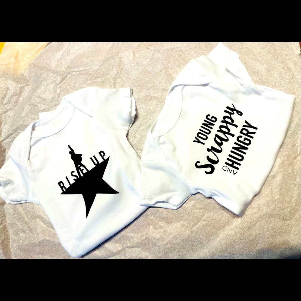 2 Gerber Hamilton onesies